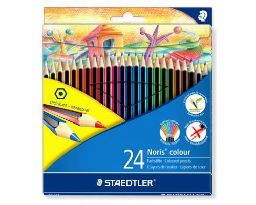 ESTUCHE 24 LAPICES DE COLORES NORIS COLOUR SURTIDOS STAEDTLER 185 C24 (Espera 4 dias)